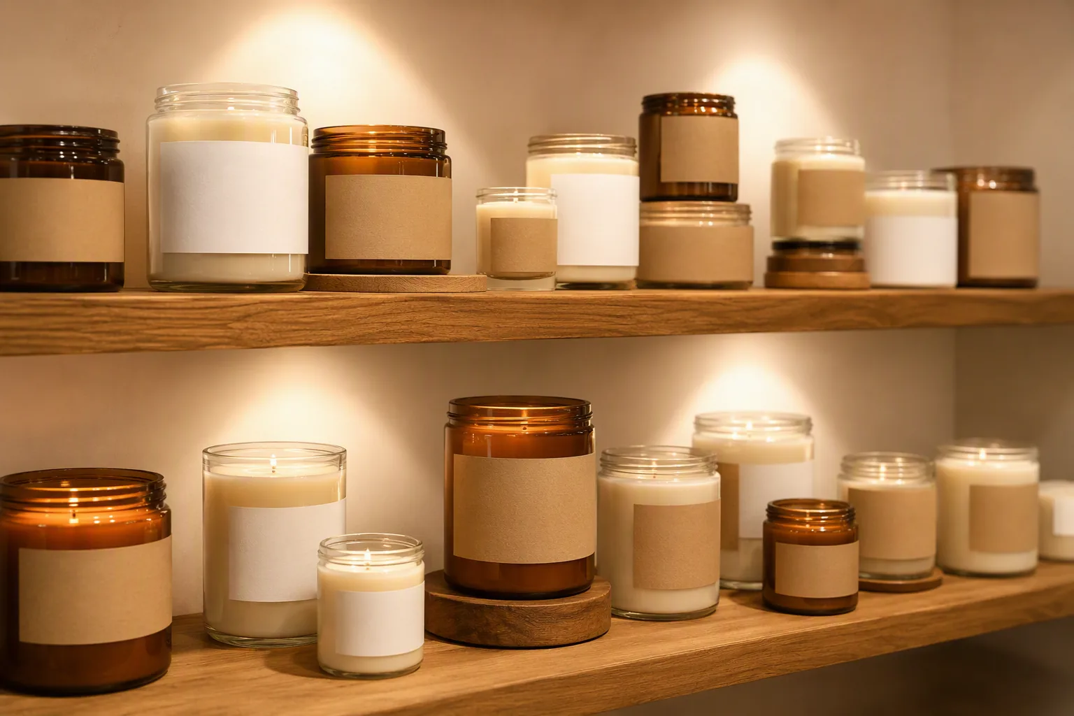 Private label candle range produced under the POSISION OEM programme